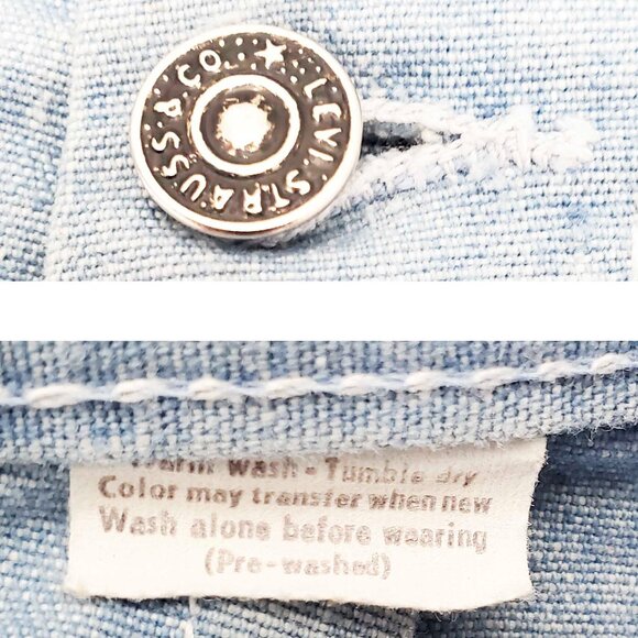 LEVI'S Womens Vintage 1970s High Waist Denim Pants Wide Leg SAILOR RARE!! - Picture 3 of 8